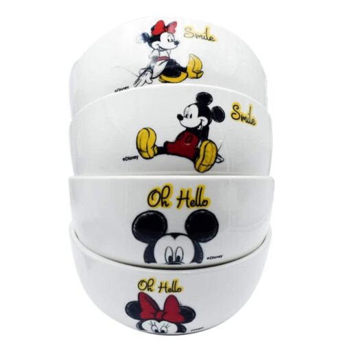 Vajilla Porcelana Mickey Minnie Mouse Disney 12pzas Original