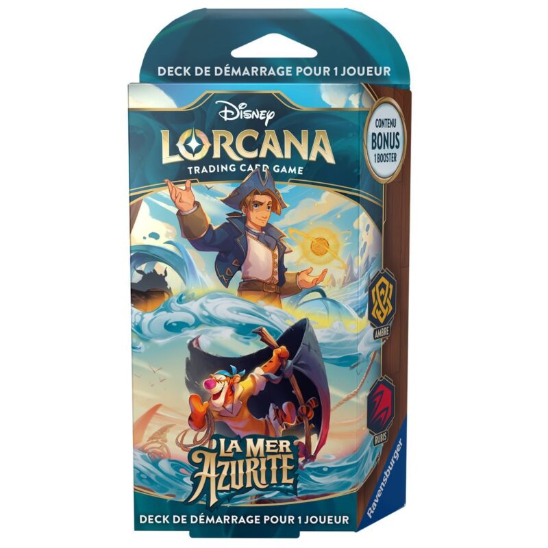Lorcana Azurite Sea Chapter 6 Starter Deck Amber Ruby
