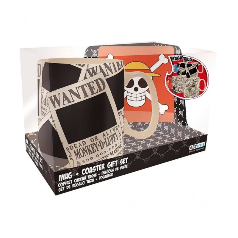 AbyStyle Taza Mágica Carteles Wanted One Piece