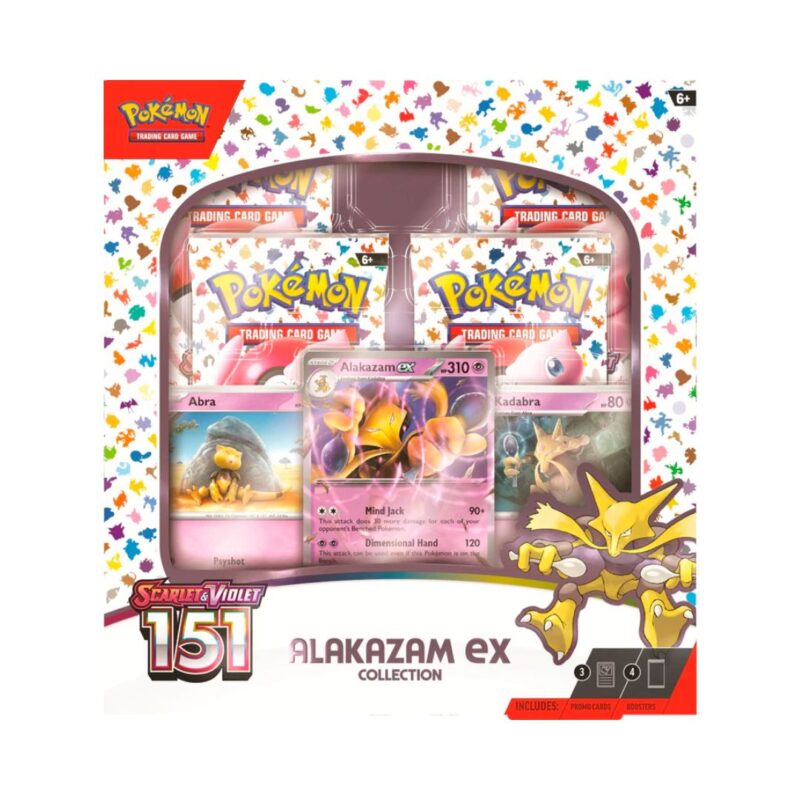 Re-Stock Pokémon TCG 151-Alakazam ex Collection Box INGLÉS