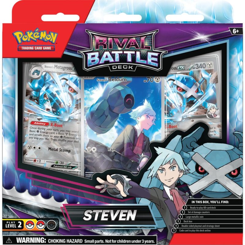 Pokémon TCG Rival Battle Deck Steven INGLÉS