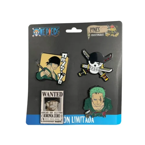 Geek Industry Set de 4 pines Roronoa Zoro One Piece