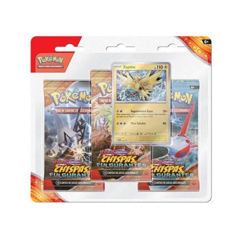 Pókemon TCG Surging Sparks 3 Blister ESP