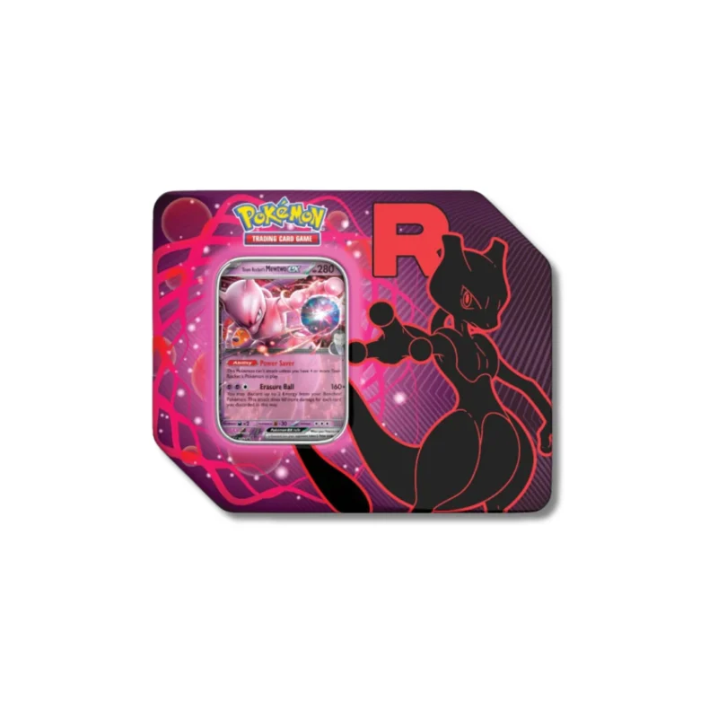 Pokémon TCG: Team Rocket Mewtwo Tin INGLÉS