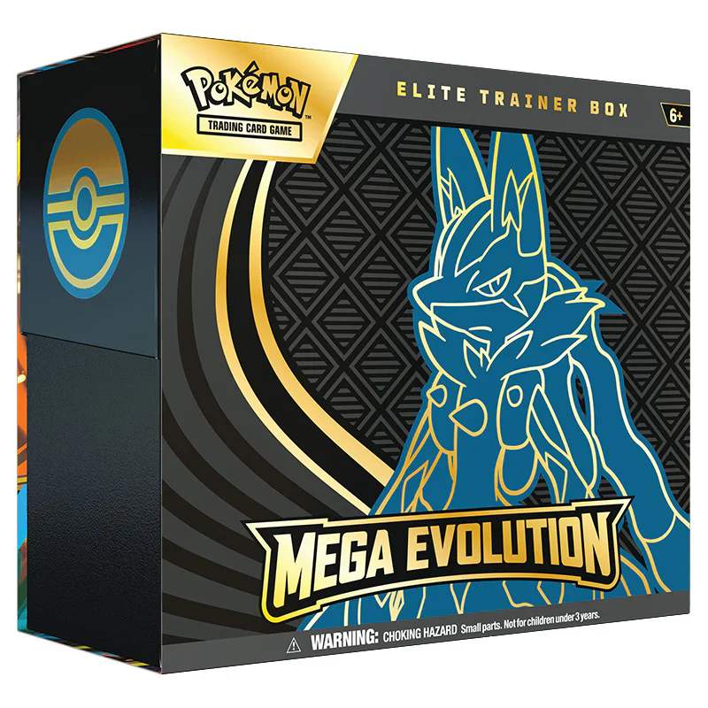 Pokémon TCG Elite Trainer Box Mega Evolutions Lucario INGLÉS