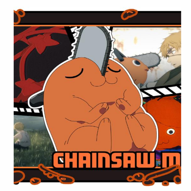 PUREMIND Chainsaw Man Wooden Gallery Individual Snapshot - Pochita