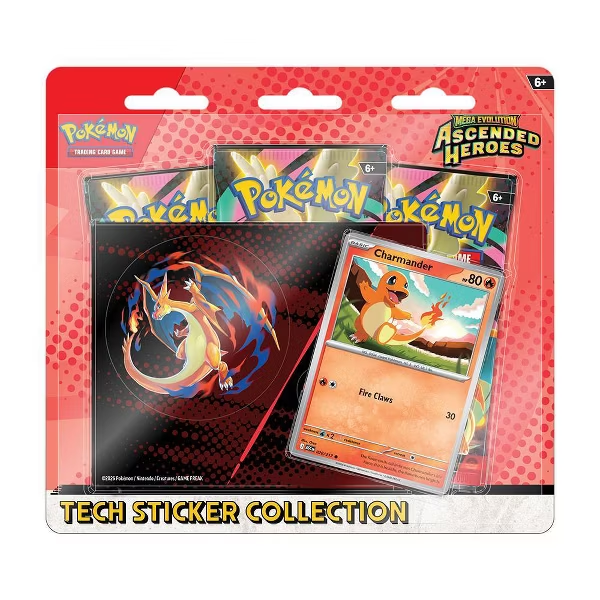 Pokémon TCG Ascended Heroes 3 Blister Charmander INGLÉS