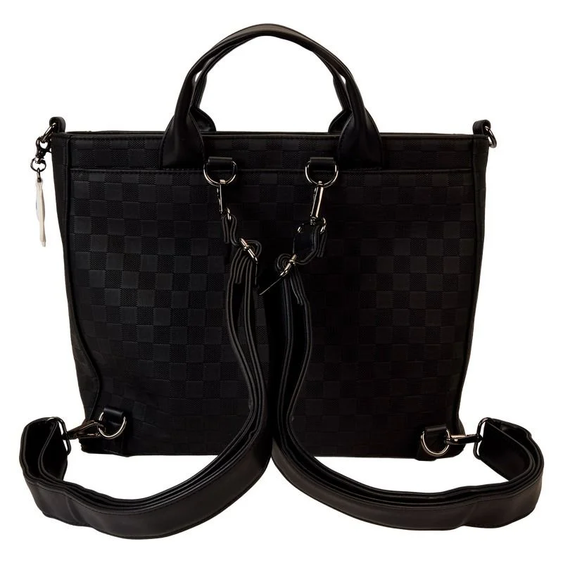 Loungefly Disney Mickey Ear Checkerboard Convertible Tote Bag - Imagen 2