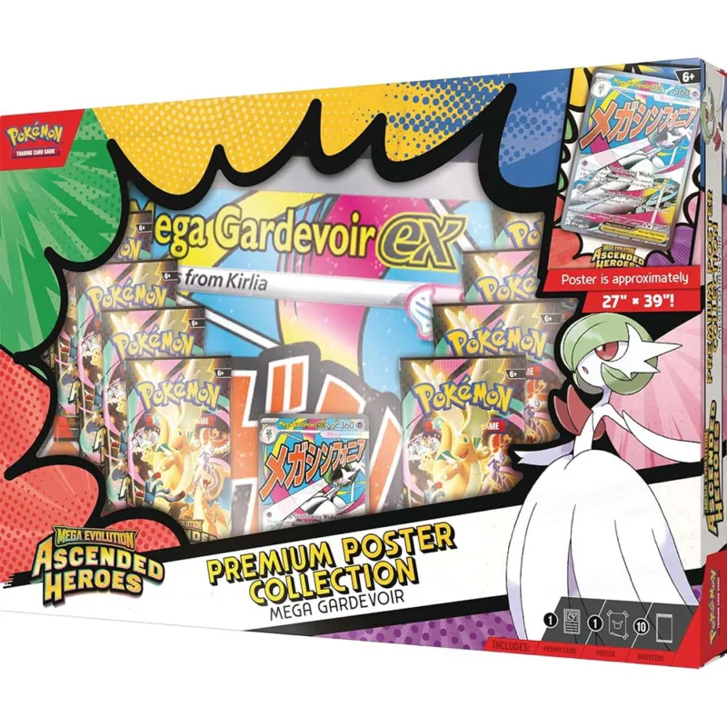 Pokémon TCG: Ascended Heroes Premium Poster Collection Gardevoir EX INGLÉS
