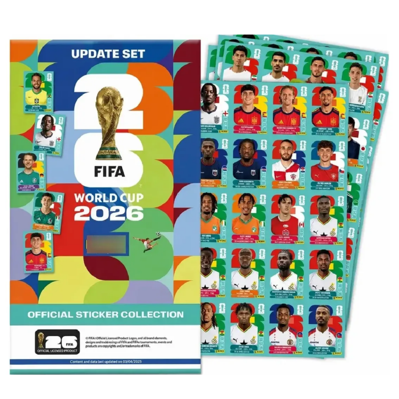 APARTADO PREVENTA Set de Actualización de estampas Panini FIFA WORLD CUP 2026 Official Sticker Collection