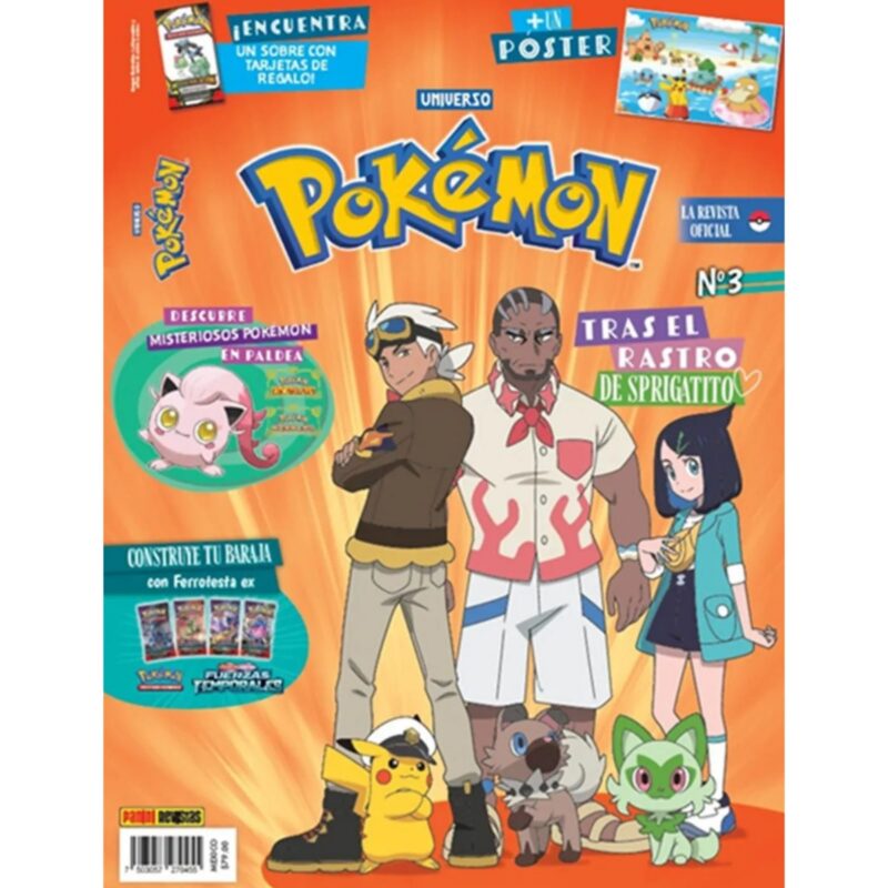 Revista Pokemon 2025 + Cards N.3