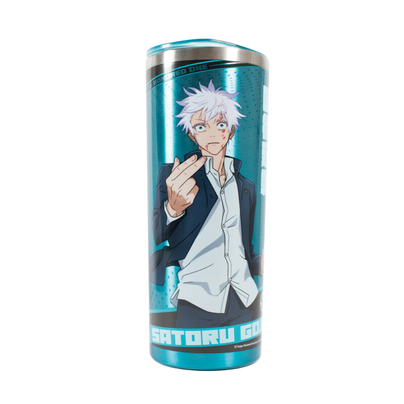 Geek Lab Termo Acero Inoxidable Satoru Gojo Azul Infinito Jujutsu Kaisen Edición Limitada 591ml